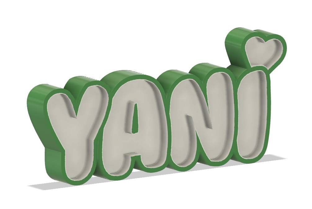 Cartel Personalizado Luminoso Yani